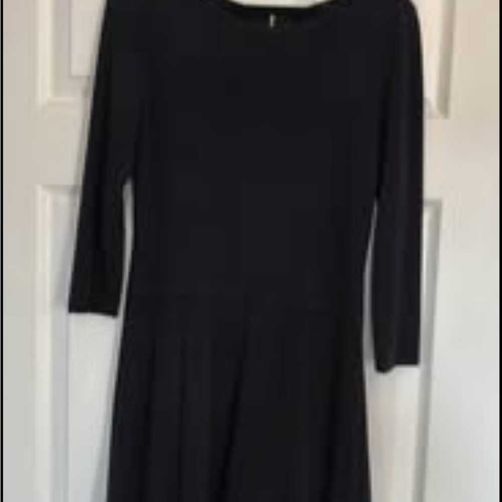 Talbots Classic Black Long Sleeve Dress